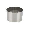 MOLDE REDONDO PARA EMPLATAR ACERO INOXIDABLE  10 X 6 CM