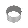MOLDE REDONDO PARA EMPLATAR ACERO INOXIDABLE  10 X 6 CM