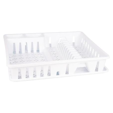 ESCURREPLATOS CON BANDEJA BLANCO 48 X 38,5 X 9.5 CM