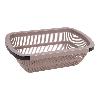 ESCURRIDOR RECTANGULAR EXTENSIBLE MARRÓN 50,5 X 24,5 X 11,5 CM