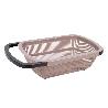 ESCURRIDOR RECTANGULAR EXTENSIBLE MARRÓN 50,5 X 24,5 X 11,5 CM