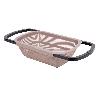 ESCURRIDOR RECTANGULAR EXTENSIBLE MARRÓN 50,5 X 24,5 X 11,5 CM