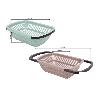 ESCURRIDOR RECTANGULAR EXTENSIBLE MARRÓN 50,5 X 24,5 X 11,5 CM