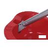 RECOGEDOR ABATIBLE  CON GOMA COLOR ROJO