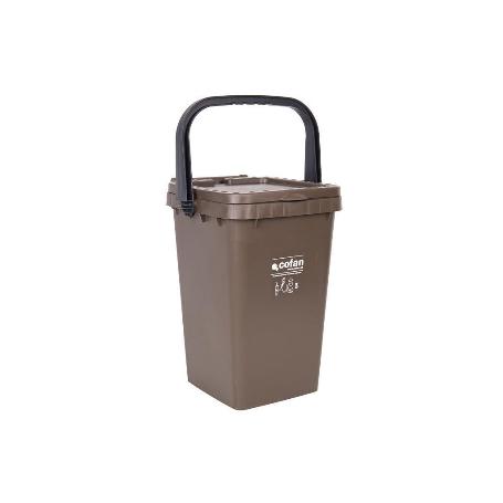 CONTENEDOR MARRON PARA RESIDUOS ORGANICOS  25L