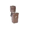 CONTENEDOR MARRON PARA RESIDUOS ORGANICOS  25L