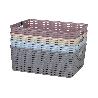 CESTA  MULTIUSOS  12L 36X28X13.5 CM AZUL CIELO VENTA UNITARIA
