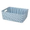 CESTA  MULTIUSOS  12L 36X28X13.5 CM AZUL CIELO VENTA UNITARIA