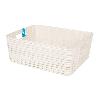 CESTA  MULTIUSOS 12L 36X28X13.5 CM BEIGE   CAJA 6 UNID.
