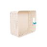 CESTA  MULTIUSOS 12L 36X28X13.5 CM BEIGE VENTA UNITARIA