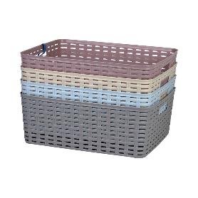 CESTA MULTIUSOS   12L 36X28X13.5CM GRIS VENTA UNITARIA