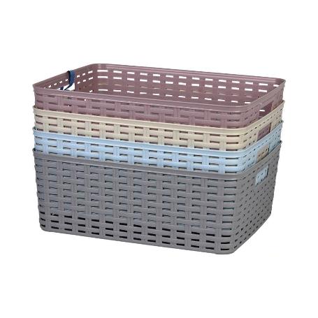 CESTA MULTIUSOS   12L 36X28X13.5CM GRIS VENTA UNITARIA
