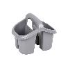 ESCURRECUBIERTOS  CON ASA GRIS  19.5X15.5X16CM VENTA UNITARIA