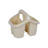 ESCURRECUBIERTOS  CON ASA BEIGE 19.5X15.5X16CM VENTA UNITARIA