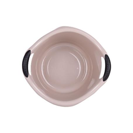 BARREÑO REDONDO  ASAS 15L BEIGE OSCURO  42X39.5X25CM