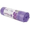 BOLSA DE BASURA AUTOCIERRE PERFUMADA LAVANDA 57 X 57 G.90 COLOR VIOLETA 15 UDS 30L