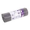 BOLSAS DE BASURA PERFUMADAS A LAVANDA CON AUTOCIERRE 55 X 86 CM G. 75 COLOR GRIS 15 UDS. 50 L
