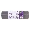 BOLSAS DE BASURA PERFUMADAS A LAVANDA CON AUTOCIERRE 55 X 86 CM G. 75 COLOR GRIS 15 UDS. 50 L
