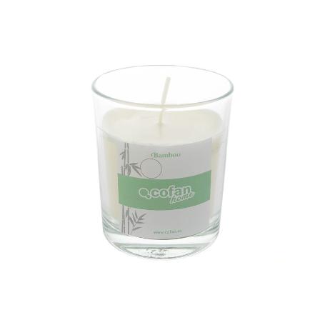 VELA AROMATICA  DE CERA VEGETAL BAMBOO 125 G   CAJA 12 UNID.
