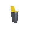 CUBO DE BASURA PARA RECICLAR 15 LITROS  COLOR AMARILLO 20 X 31 X 42 CM