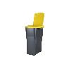 CUBO DE BASURA PARA RECICLAR 15 LITROS  COLOR AMARILLO 20 X 31 X 42 CM