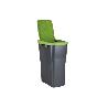 CUBO DE BASURA PARA RECICLAR 15 LITROS  COLOR VERDE 20 X 31 X 42 CM