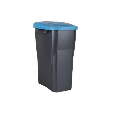 CUBO DE BASURA PARA RECICLAR 15 LITROS  COLOR AZUL 20 X 31  X 42 CM