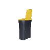 CUBO DE BASURA PARA RECICLAR 25 LITROS  COLOR AMARILLO 21.5 X 36 X 51 CM