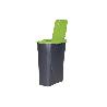 CUBO DE BASURA PARA RECICLAR 25 LITROS  COLOR VERDE 21.5 X 36 X 51 CM