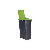 CUBO DE BASURA PARA RECICLAR 25 LITROS  COLOR VERDE 21.5 X 36 X 51 CM