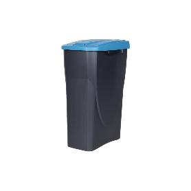 CUBO DE BASURA PARA RECICLAR 25 LITROS  COLOR AZUL 21.5 X 36 X 51 CM