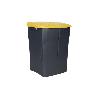 CUBO DE BASURA PARA RECICLAR 45 LITROS  COLOR AMARILLO 36.5 X 36 X 51  CM
