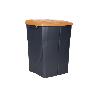 CUBO DE BASURA PARA RECICLAR 45 LITROS  COLOR NARANJA 36.5 X 36 X 51  CM
