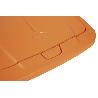CUBO DE BASURA PARA RECICLAR 45 LITROS  COLOR NARANJA 36.5 X 36 X 51  CM