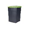 CUBO DE BASURA PARA RECICLAR 45 LITROS  COLOR VERDE 36.5 X 36 X 51  CM
