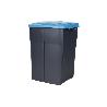 CUBO DE BASURA PARA RECICLAR 45 LITROS  COLOR AZUL 36.5 X 36 X 51  CM