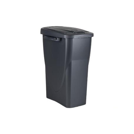 CUBO DE BASURA PARA RECICLAR 15 LITROS  COLOR GRIS 20 X 31 X 42 CM