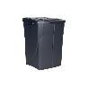 CUBO DE BASURA PARA RECICLAR 45 LITROS  COLOR GRIS 36.5 X 36 X 51  CM