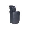 CUBO DE BASURA PARA RECICLAR 45 LITROS  COLOR GRIS 36.5 X 36 X 51  CM