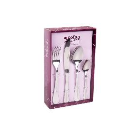 CUBERTERIA INOX MODELO BOLONIA 24 PCS C-18/0 2 MM