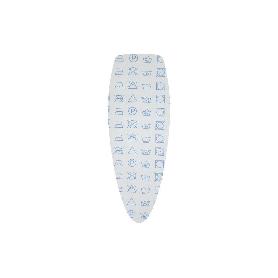 FUNDA TABLA PLANCHAR ALGODÓN 135X53 SIMBOLOS LAVAR