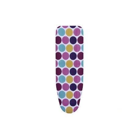FUNDA ACOLCHADA PARA TABLA DE PLANCHAR 135X53 CIRCULOS