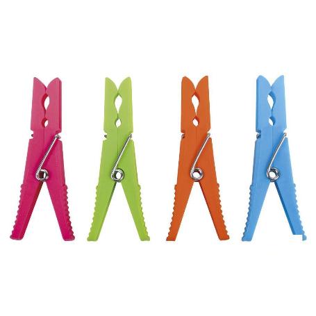 PACK 12 UDS PINZAS PLÁSTICO GRANDES 9CM