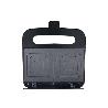 SANDWICHERA COLOR ACERO /NEGRA 750 W 23.7 X 23.3 X 8 CM