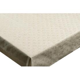 MANTEL ANTIMANCHAS RESINADO CONFECCIONADO 1,40 X 2,50 M 50% PES 45% CO 5% LUREX LINEAS DE ORO