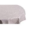 MANTEL REDONDO PÉTALOS ANTIMANCHAS RESINADO JACQUARD CONFECCIONADO 50 % ALGODÓN 50 % POLIÉSTER 1,40 M