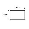 TOALLA DUCHA BLANCA  GR580 M2 GAMA PALOMA 70 X140CM