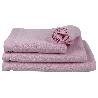 TOALLA BAÑO ROSA CLARO GR.580/M2 GAMA  FLOR 100X150CM