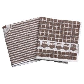 PACK 2 PAÑOS COCINA 50X50 TOSTADO