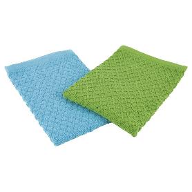 PACK 2 PAÑOS COCINA 50X50 VERDE/AZUL